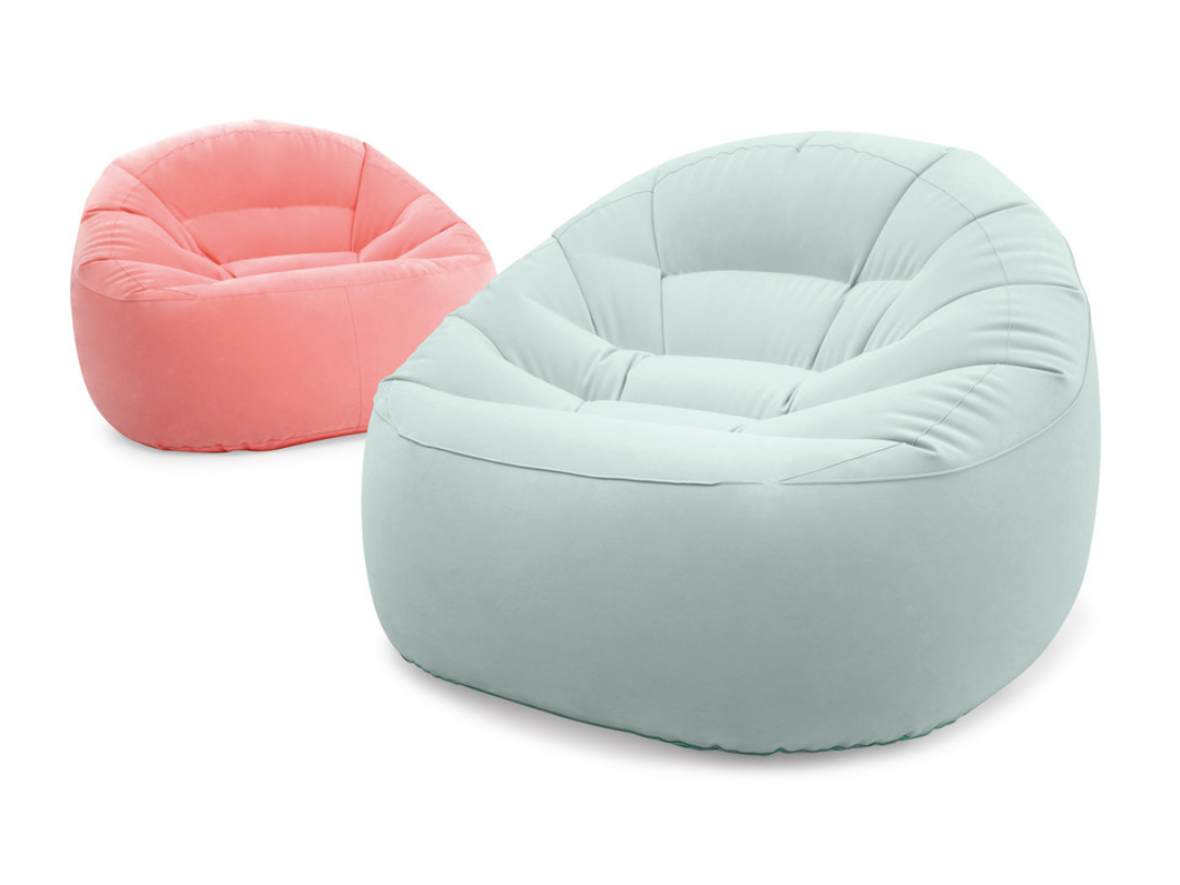 Intex Beanless Bag Inflatable Chair - Pink and Blue Assortment Intex Beanless Bag Inflatable Chair - Pink and Blue Assortment